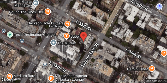 Aerial map of 210 EAST 35 STREET, Manhattan