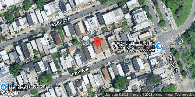 Aerial map of 108-53 49 AVENUE, Queens