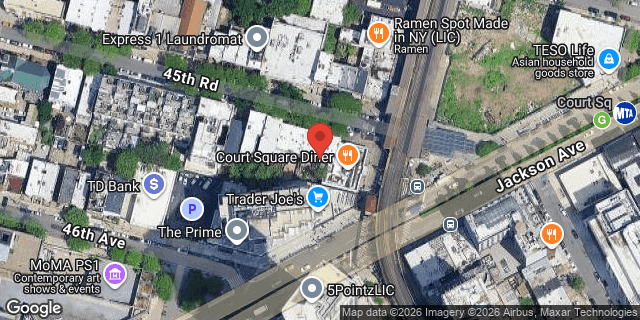 Aerial map of 21-52 45 ROAD, Queens