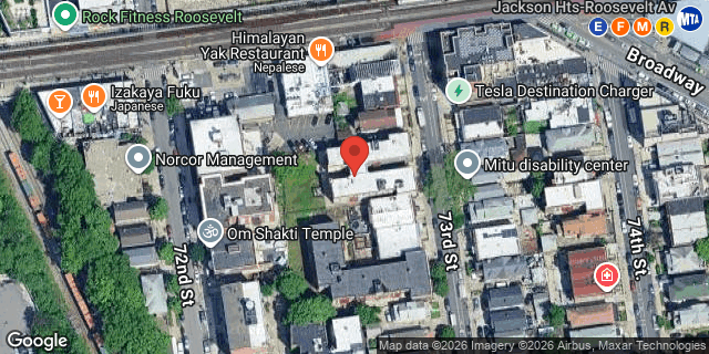 Aerial map of 40-12 73 STREET, Queens