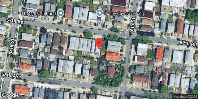 Aerial map of 134-40 57 ROAD, Queens