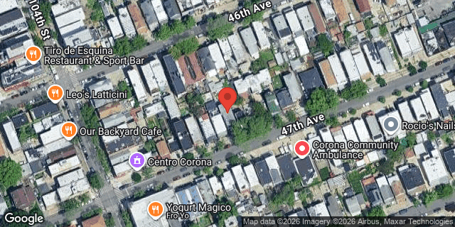 Aerial map of 104-27 47 AVENUE, Queens