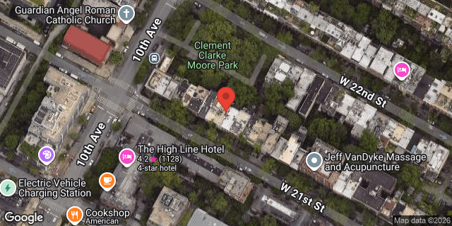 Aerial map of 457 WEST 21 STREET, Manhattan