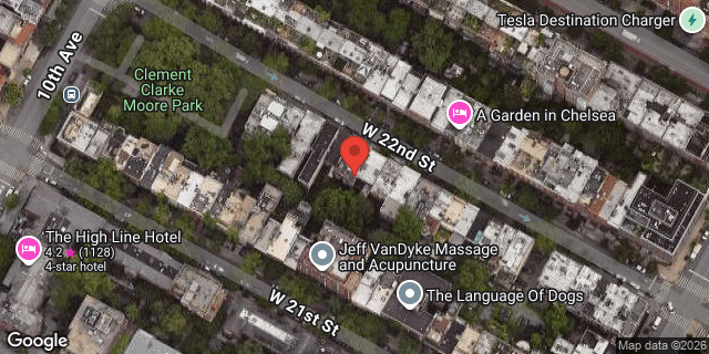 Aerial map of 446 WEST 22 STREET, Manhattan