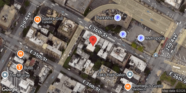 Aerial map of 220 EAST 36 STREET, Manhattan