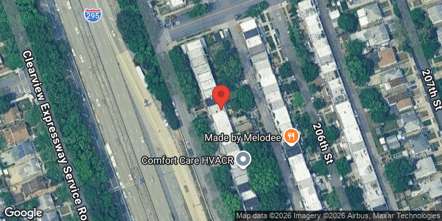 Aerial map of 58-17 205 STREET, Queens