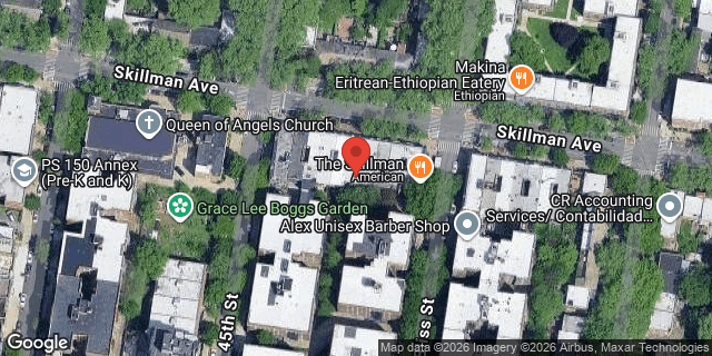 Aerial map of 45-12 SKILLMAN AVENUE, Queens