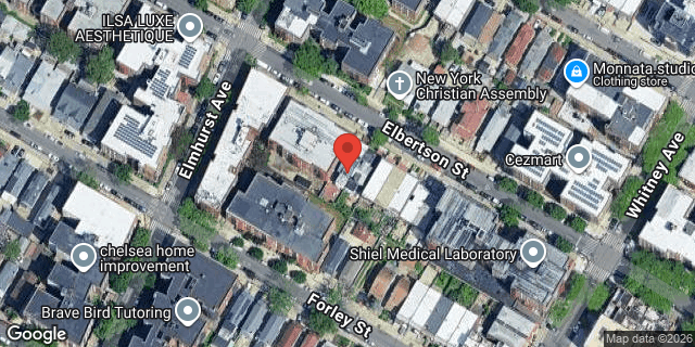 Aerial map of 41-20 ELBERTSON STREET, Queens