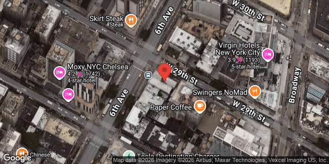 Aerial map of 832 AVENUE OF THE AMER, Manhattan