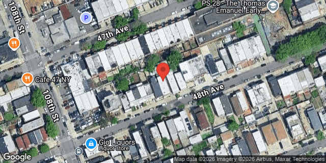 Aerial map of 108-29 48 AVENUE, Queens