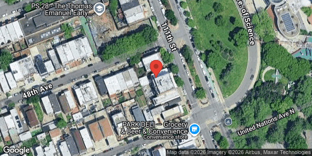 Aerial map of 48-08 111 STREET, Queens