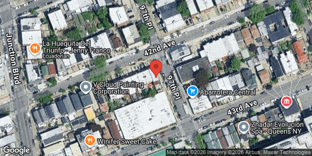 Aerial map of 96-40 42 AVENUE, Queens