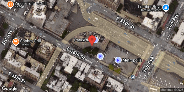 Aerial map of 225 EAST 36 STREET, Manhattan