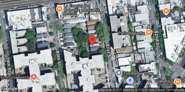 Aerial map of 40-22 81 STREET, Queens