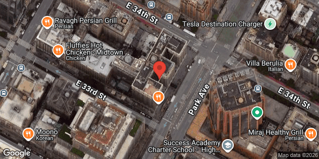 Aerial map of 66 EAST 34 STREET, Manhattan