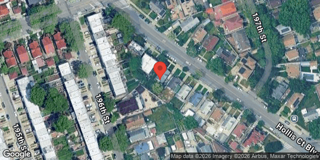 Aerial map of 53-26 HOLLIS COURT BLVD, Queens