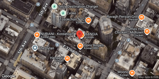 Aerial map of 11 EAST 32 STREET, Manhattan