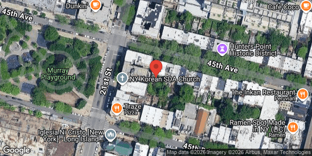 Aerial map of 21-12 45 AVENUE, Queens