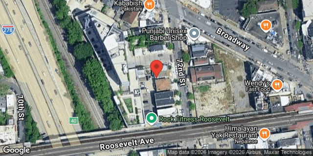 Aerial map of 37-56 72 STREET, Queens