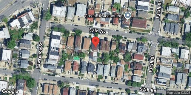 Aerial map of 132-24 57 AVENUE, Queens