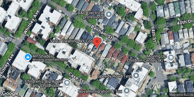 Aerial map of 41-32 BENHAM STREET, Queens