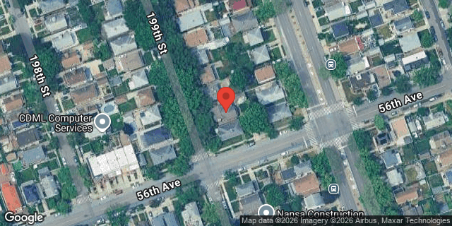 Aerial map of 53-47 199 STREET, Queens