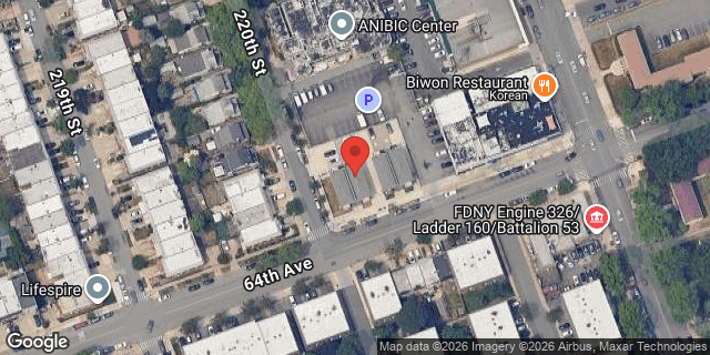 Aerial map of 220-05 64 AVENUE, Queens