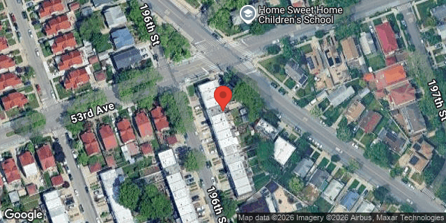 Aerial map of 53-07 196 STREET, Queens