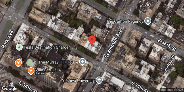 Aerial map of 133 EAST 35 STREET, Manhattan