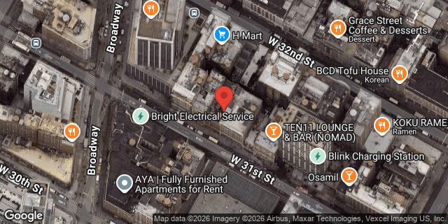 Aerial map of 31 WEST 31 STREET, Manhattan