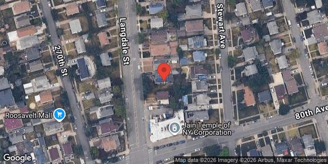 Aerial map of 79-43 LANGDALE STREET, Queens