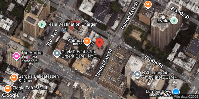 Aerial map of 210 EAST 38 STREET, Manhattan