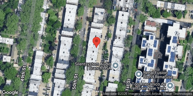 Aerial map of 39-29 50 STREET, Queens