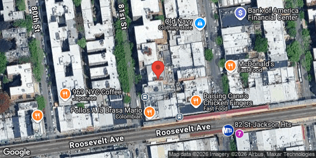Aerial map of 37-59 81 STREET, Queens