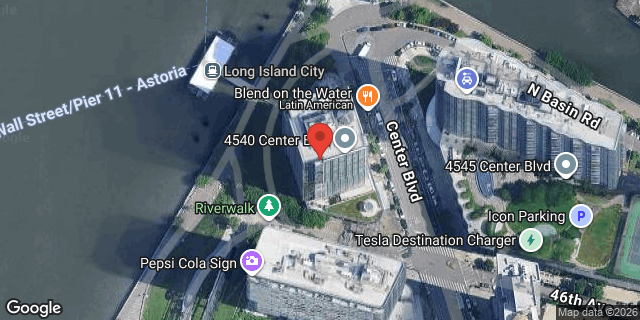 Aerial map of 45-40 CENTER BOULEVARD, Queens