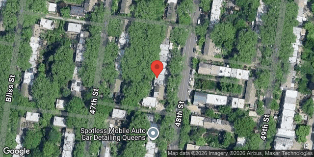Aerial map of 39-38 48 STREET, Queens