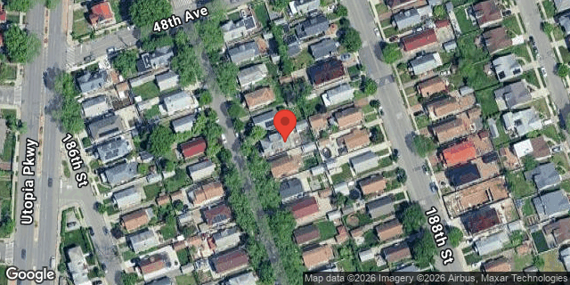 Aerial map of 48-23 187 STREET, Queens