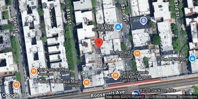 Aerial map of 37-55 81ST STREET, Queens