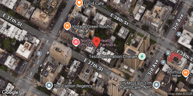Aerial map of 145 EAST 37 STREET, Manhattan