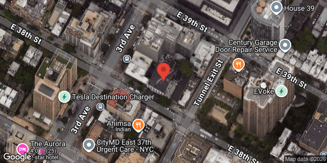 Aerial map of 205 EAST 38 STREET, Manhattan