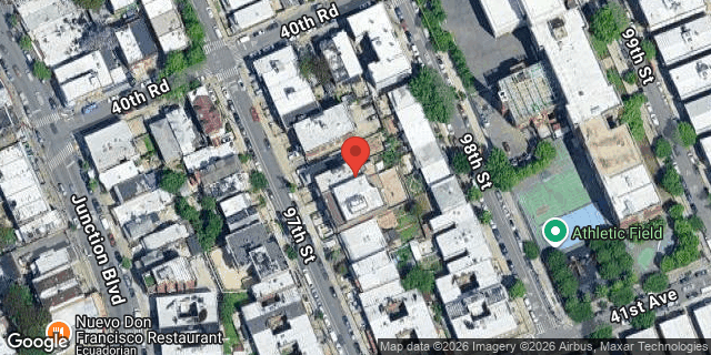 Aerial map of 40-43 97 STREET, Queens