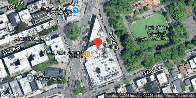 Aerial map of 41-17 NATIONAL STREET, Queens