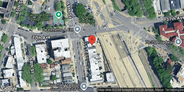 Aerial map of 37-05 69 STREET, Queens