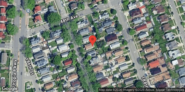 Aerial map of 48-15 187 STREET, Queens