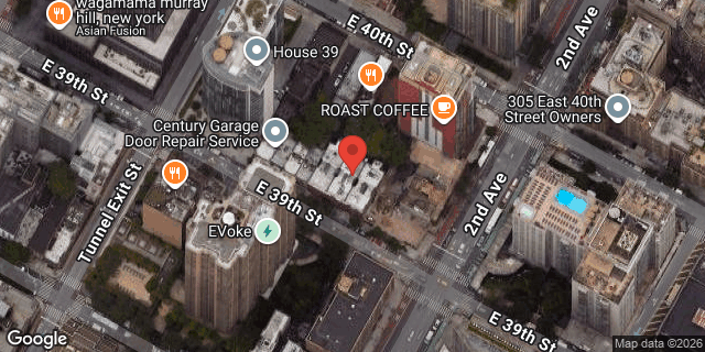 Aerial map of 245 EAST 39 STREET, Manhattan