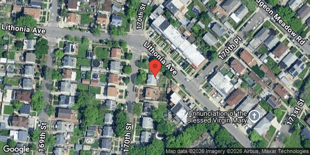 Aerial map of 49-07 170 STREET, Queens