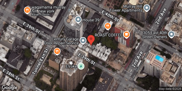 Aerial map of 239 EAST 39 STREET, Manhattan