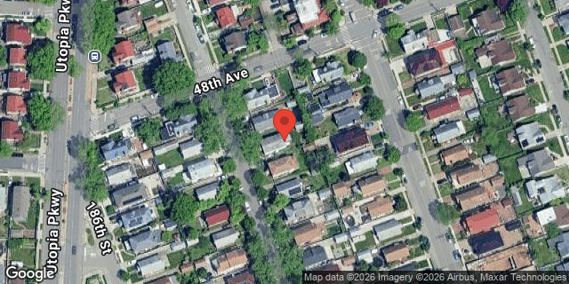 Aerial map of 48-11 187 STREET, Queens