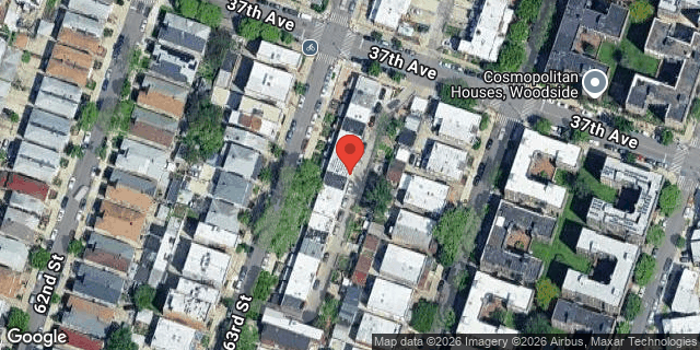 Aerial map of 37-13 63 STREET, Queens