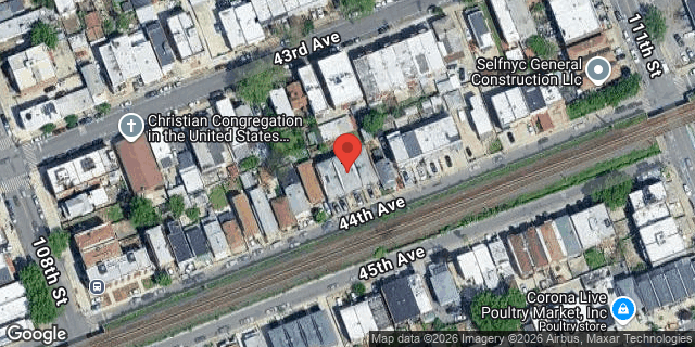 Aerial map of 108-37 44 AVENUE, Queens